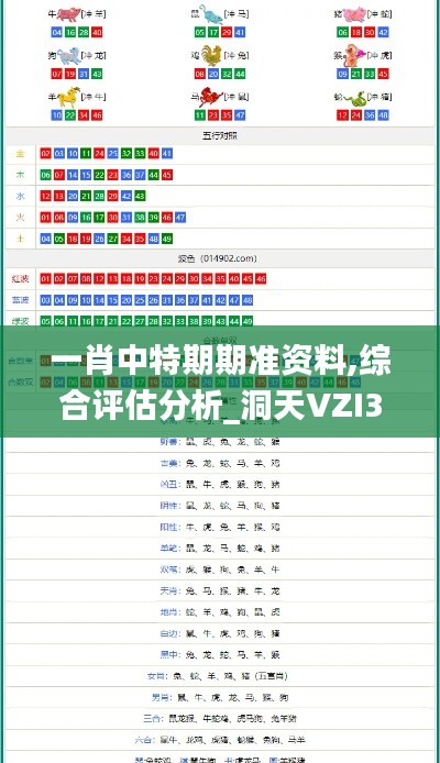一肖中特期期准资料,综合评估分析_洞天VZI323.33
