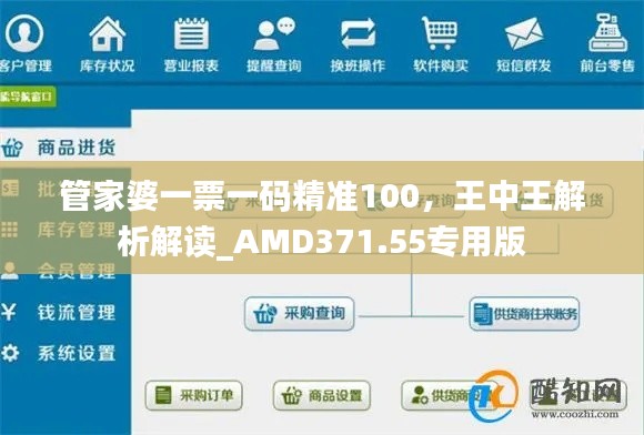 管家婆一票一码精准100,王中王解析解读_AMD371.55专用版