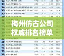 梅州仿古公司权威排名榜单揭晓!